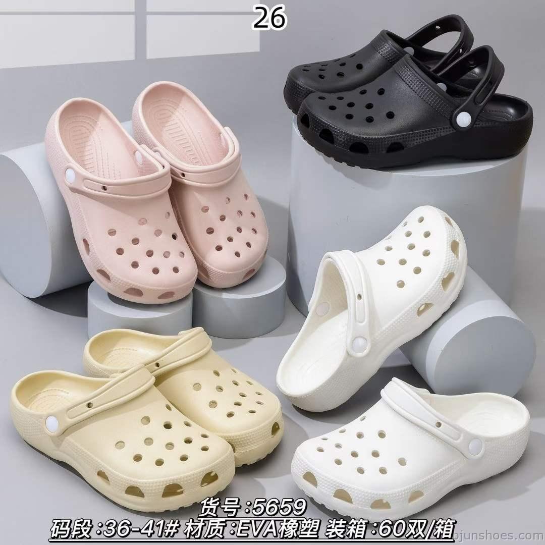hoohoo 5659 Women's Classic Clogs One-Piece EVA Garden Shoes with DIY Charms 4 Colors Wholesale